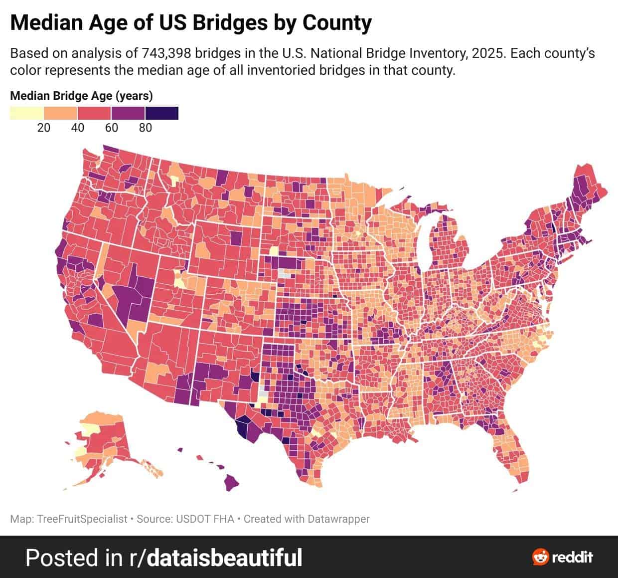 Exploring the Age of Bridges in Your County and Their Impact